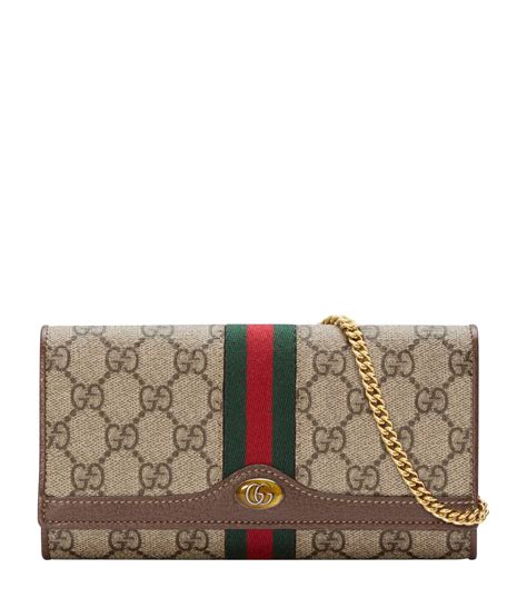 gucci black ophidia wallet bag fit phone|Gucci ophidia wallet on chain.